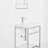 C 24.25" Single Bathroom Vanity Set