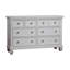 Commode 6 tiroirs Glendale blanc pur (commode)