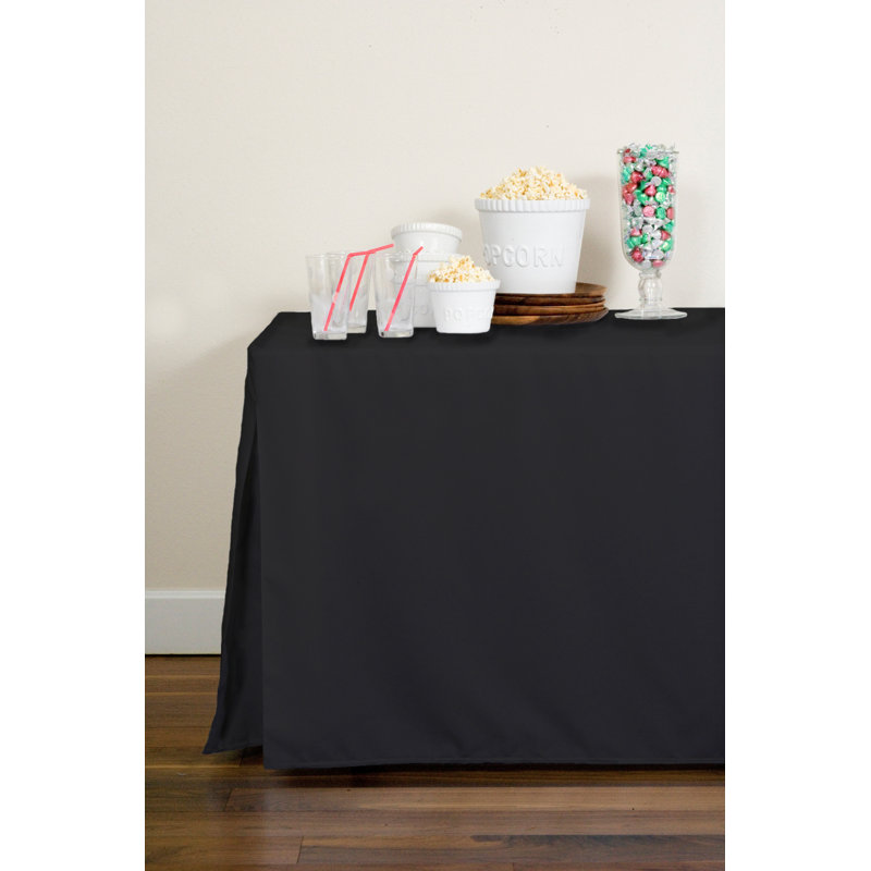 Tablevogue Table Cover, Black, 60" L x 30" D