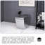 Toilette intelligente en céramique avec siège chauffant-111577541
