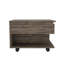 Table basse à plateau relevable, roulettes, une tablette, brun foncé