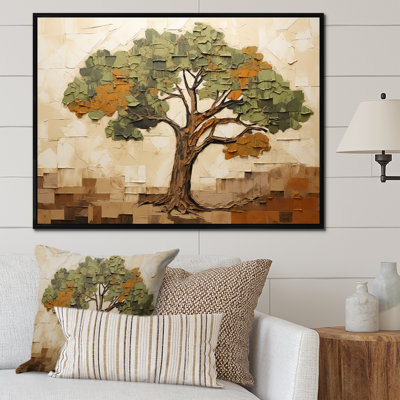 Arbre vert majestueux vert Baobab II - arbre africain, art mural