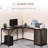 L-Shaped Metal Base Writing Desk