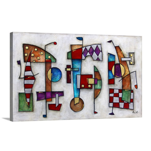 «Malveaux» Brittiney Tivo - impression d'art graphique, H 16 po x l 24 po x P 1,25 po, Toile