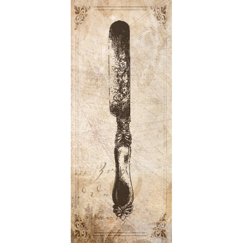 Knife - Painting Print, Black Floater Framed, 30cm H x 20cm W
