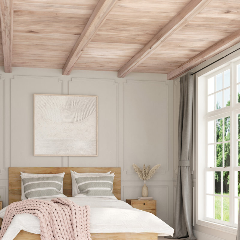 Natural Unfinished Ambrosia Maple U-Shaped Decorative Beam