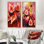 Ensemble de 2 reproductions d'art bourgogne