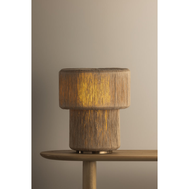 Lampe de table 1 lumière en laiton patiné Troy Lighting Kenai 17 pouces de large