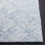 Tapis bleu / ivoire en laine / coton touffeté à la main Braelyne-1877503431
