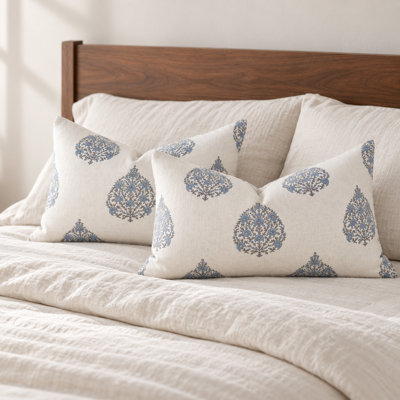 Imprimé floral bleu