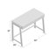 Bureau en bois massif Beaty Smart