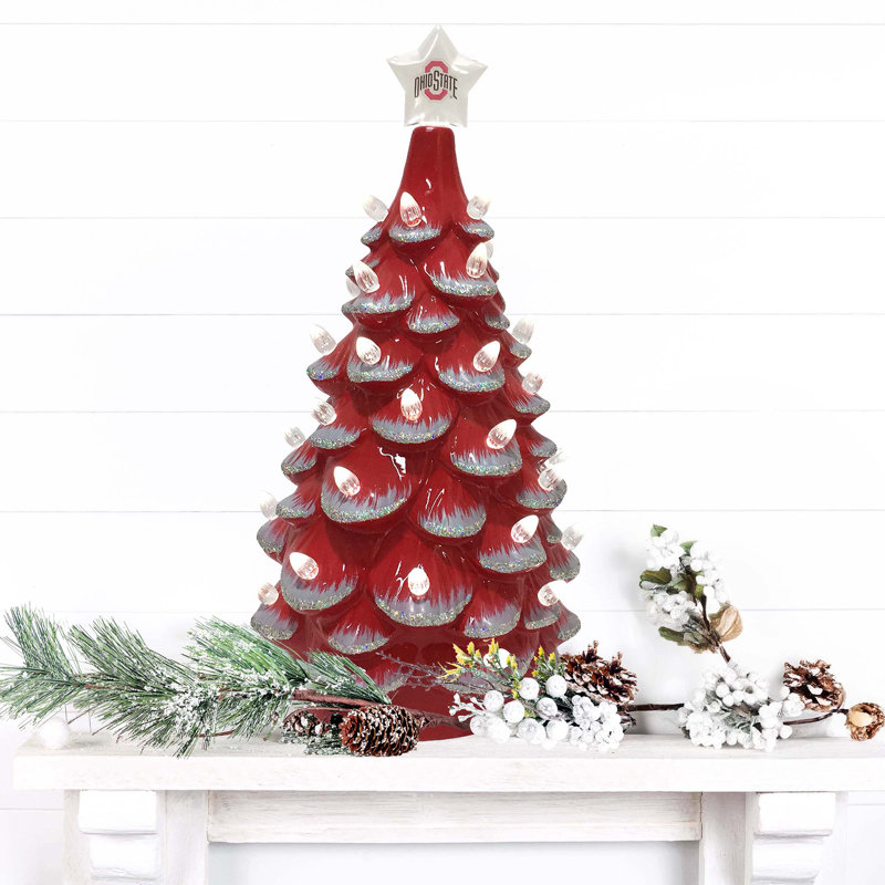 Arbre en céramique NCAA College Spirit, Ohio State Buckeyes