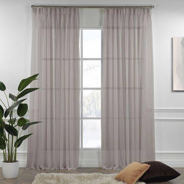 Lilijan Home & Curtain Triple Pinch Pleated Extra Long and Extra