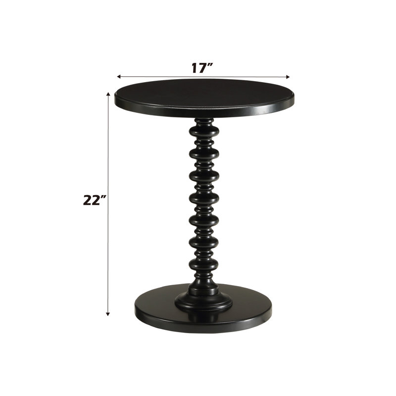 Table d'appoint à finition noire