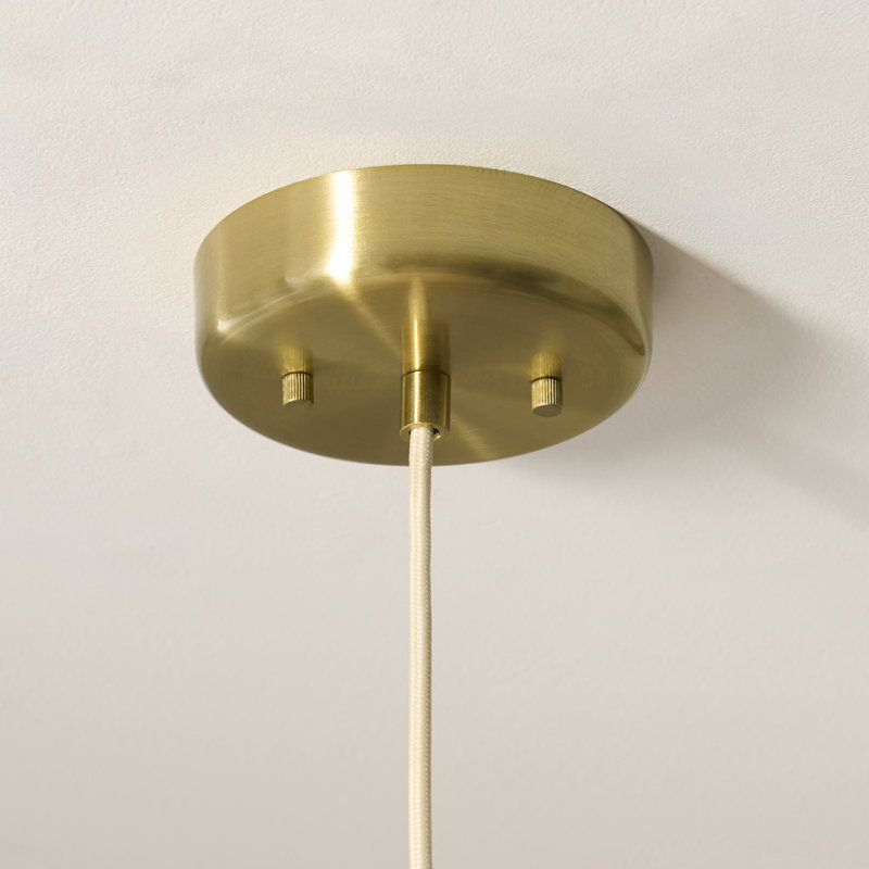 1 Brushed Brass Pendant