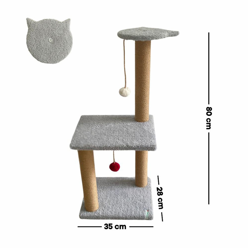 Grattoir pour chat, Gris