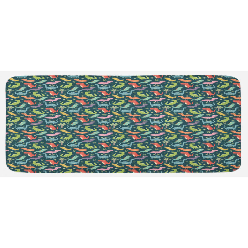 Tapis de cuisine dinosaure