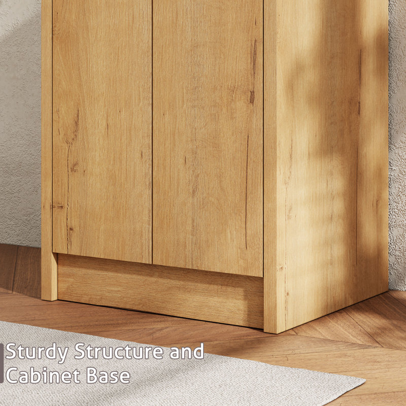 Base de meuble-lavabo en bois 24 po seulement, sans lavabo et miroir, Chêne clair