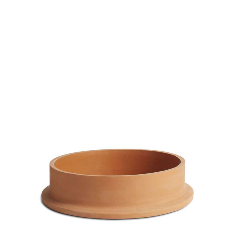 Flange Porcelain Decorative Bowl 1, 3" H x 13" W x 13" D