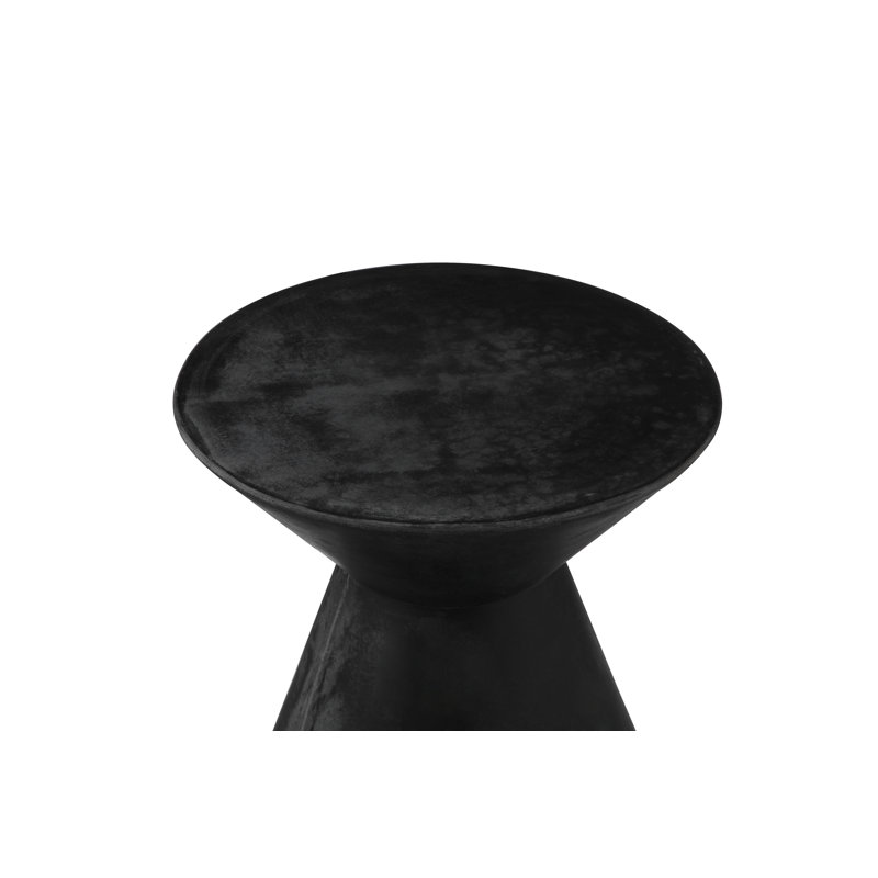 Ledger Outdoor Side Table , 20'' in. W 20'' in. D, Black