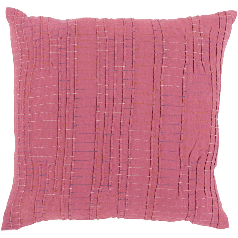 Housse de coussin Keaton, H 18 po x l 18 po x P 0,25 po, Rouge / Orange