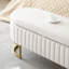 Banc de rangement, banc de chambre à coucher, banc de bout ovale rembourré-921693254