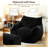 Large Corduroy Bean Bag Chair with Ottoman,Comfy Foam Filled Lazy Sofa For Adults-1389866024