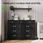Commode double 9 tiroirs l 53,5 po