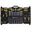 Ensemble d'outils 221 pièces Mécanique 1/4 "et 3/8" Douilles SAE et métriques