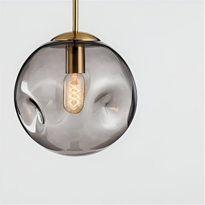 Industrial Clear Glass Pendant Light – Ceiling Hanging Fixture