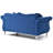 Clouser 67'' Velvet Round Arms CAL117 Compliant Loveseat-97745042