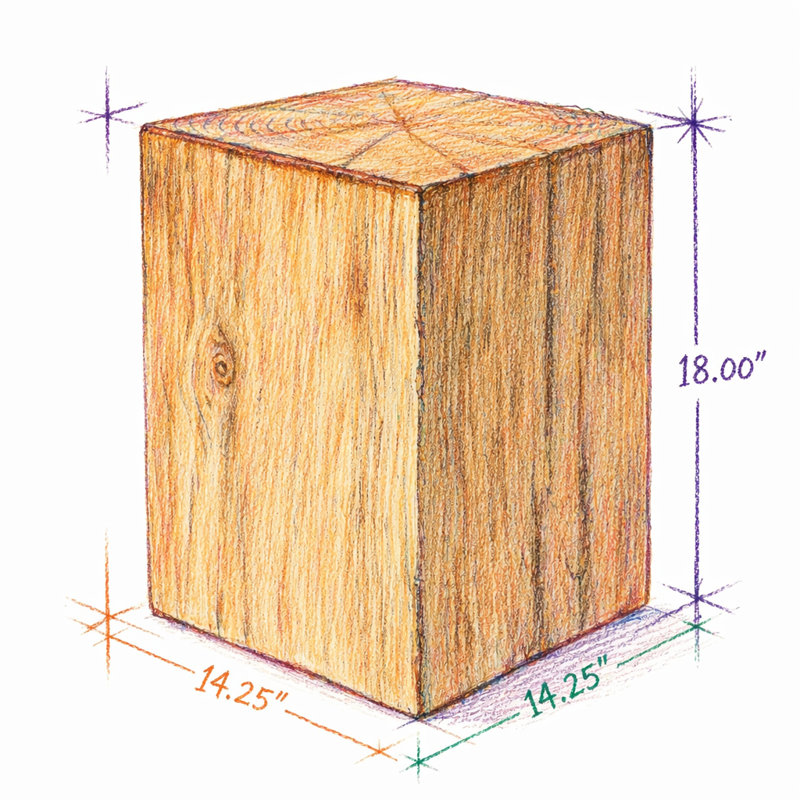 Table de bout MGO, 18"H, Natural