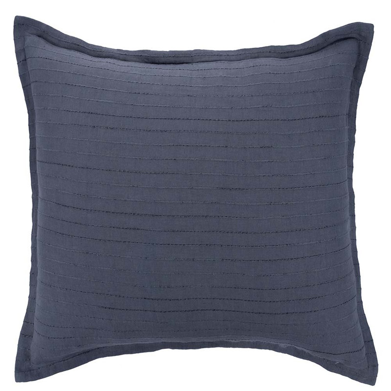 Reimus Linen Sham, Euro, Navy Blue