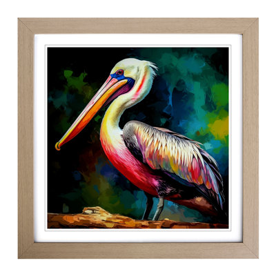 Pelican Fauvism - Framed Print