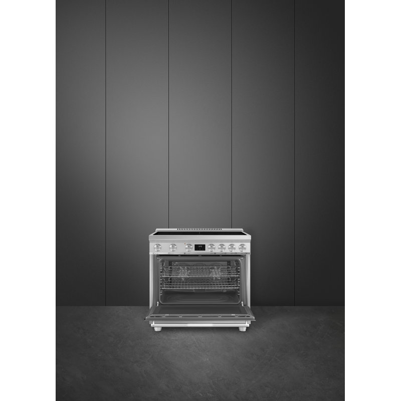 SMEG 36" Professional Induction Range, Stainless Steel, Electric