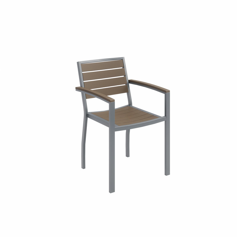 Chaise de patio Ivy, Moka, Argent