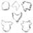 CookieCutter.com 6 -Piece Non-Stick Cookie Cutter
