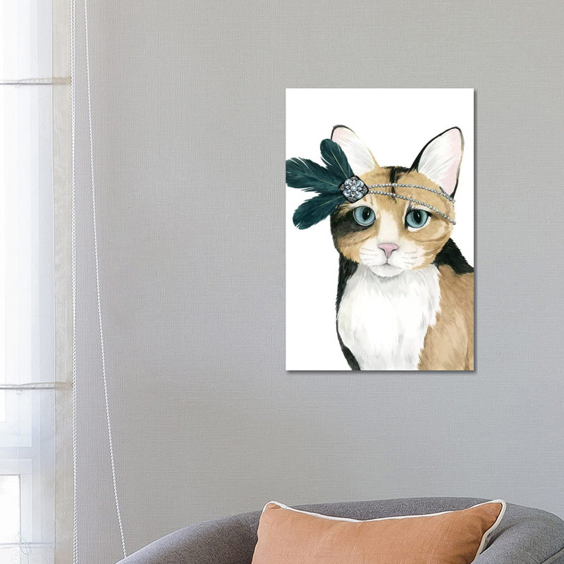 Downton Cat II by Grace Popp - Wrapped Canvas Gallery-Wrapped Canvas Giclée, 66.04 cm H x 45.72 cm W