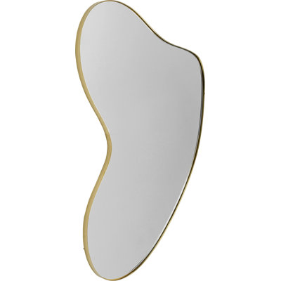 Wall Mirror Shape Brass 110x120cm