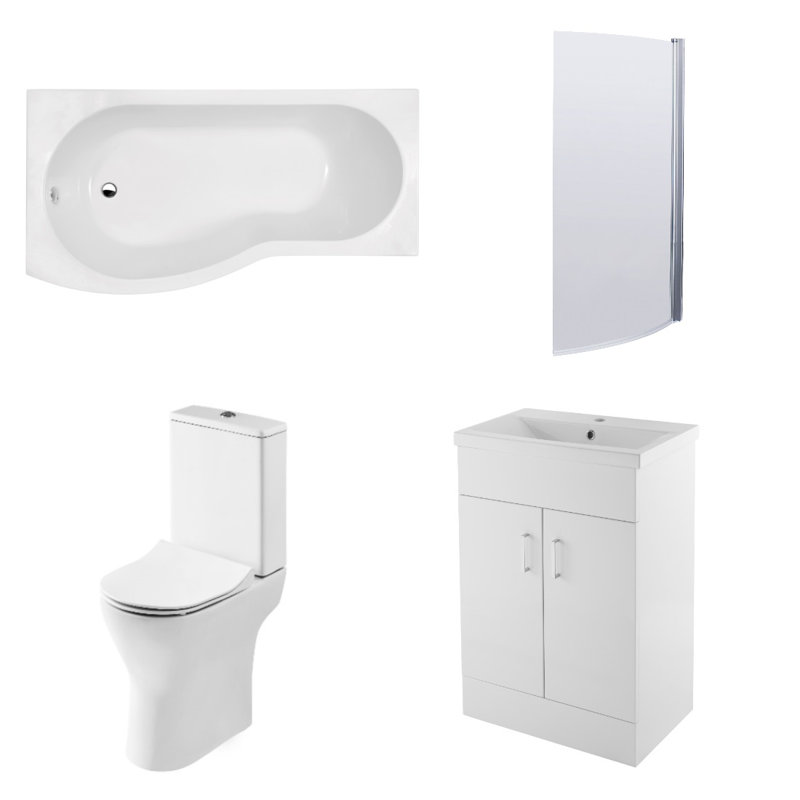 Bathroom Suite, Left-Handed