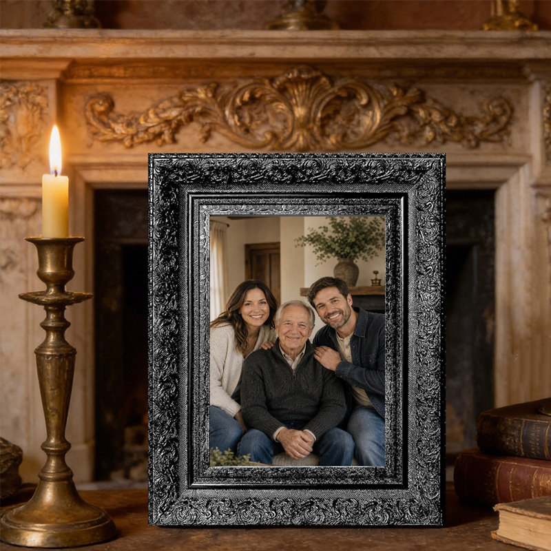 Cadre photo mural noir 1PC pour photos et décor de bureau 8 "x 10", Black, 1, 8" W x 10" H