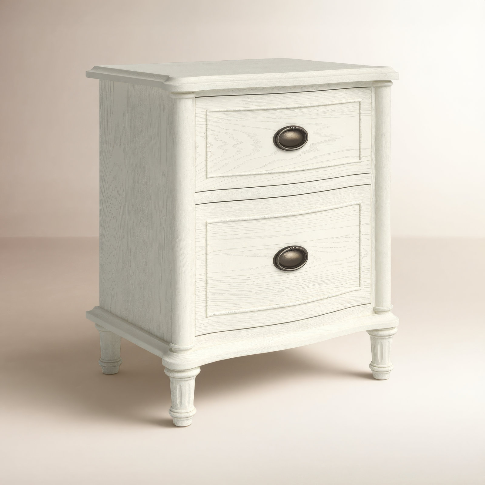 Watson Oak Nightstand, Cream