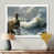 White Single Picture Framed Canvas