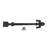Black Wrought Iron Dummy Strap Hinge 12" L Fleur De Lis Rust Resistant