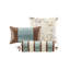 King/ King Duvet Cover - Elegant Platinum And Brown Design Chic Soft Blue