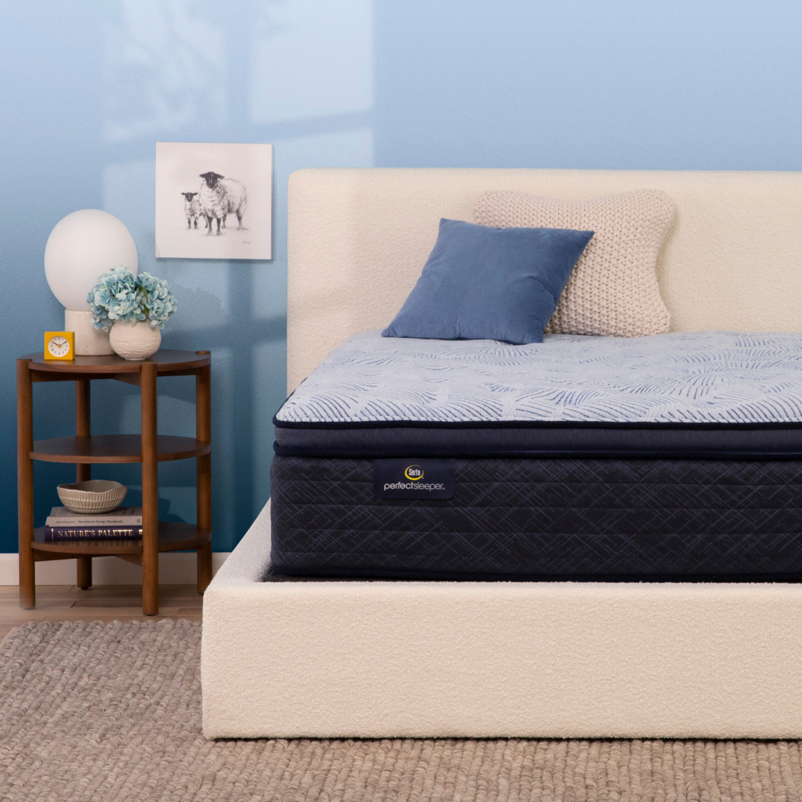 Serta Perfect Sleeper Nurture Night 14.5" Plush Pillow Top Mattress, Twin