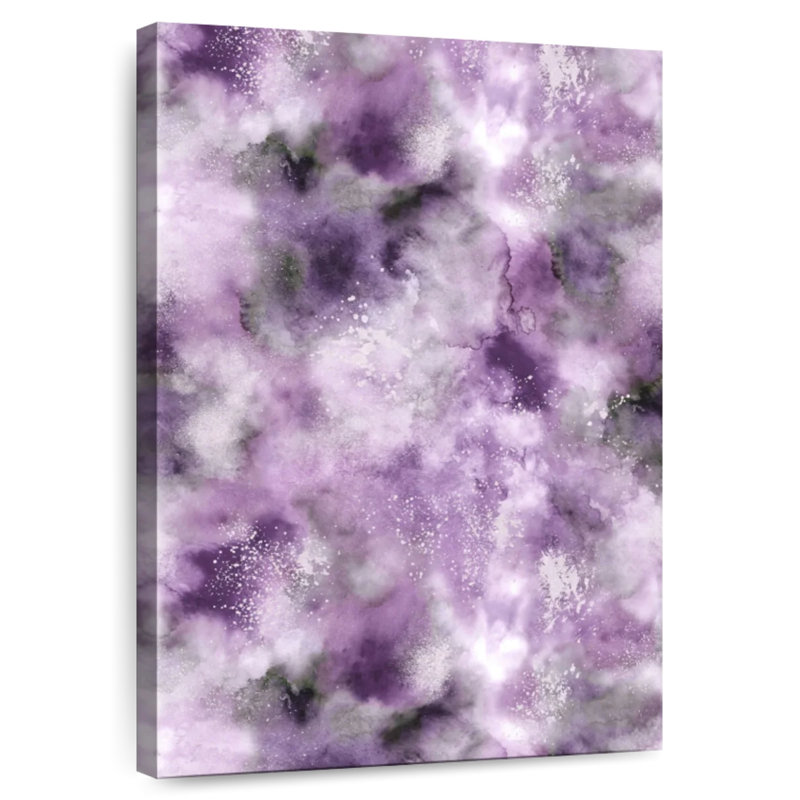 Avery marbre aquarelle très mauve Peri, H 24 po x l 16 po