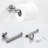 3 Bathroom Hardware In Sus304 Stainless Steel, Brushed Nickel, Wear- Bath Shower  Toilet Paper Holder, Towel Bar, Robe Hook 3 Steel Hardware,  Robe Hook, Toilet Bar-2045745724