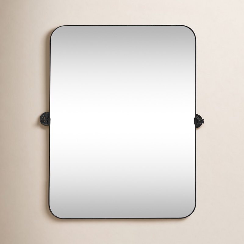 Miroir mural Qualls, Noir, H 36 po x l 24 po