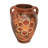Set Of Three Handmade & Handpainted Clay Vases